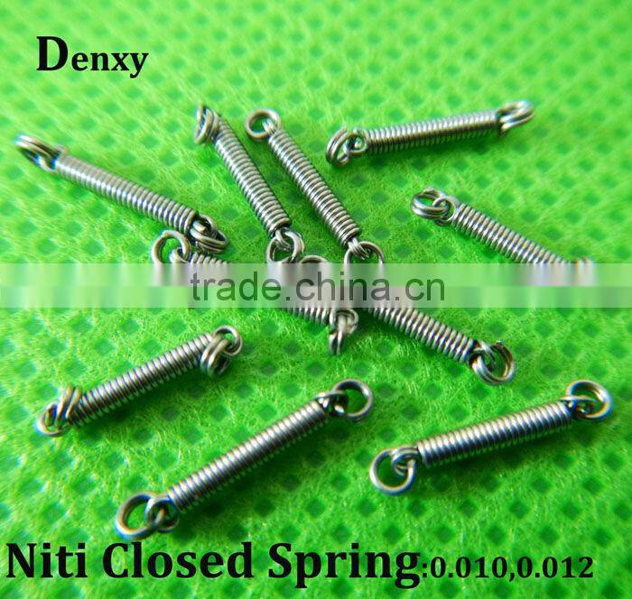 China Dental Orthodontic Product Manufacture orthodontic niti close & open coil springs with eyelet