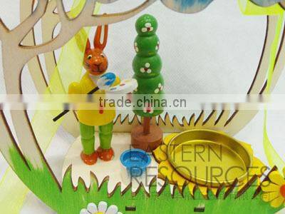 New Design Easter Decoration for Hanging with Rabbit Tealight Holder