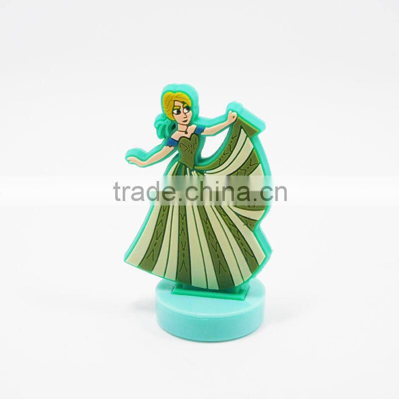 Cartoon Fairy Figure Silicone Plastic Action Figures Marvel Dancing Figures Silicone Cartoon Rubber Stamp