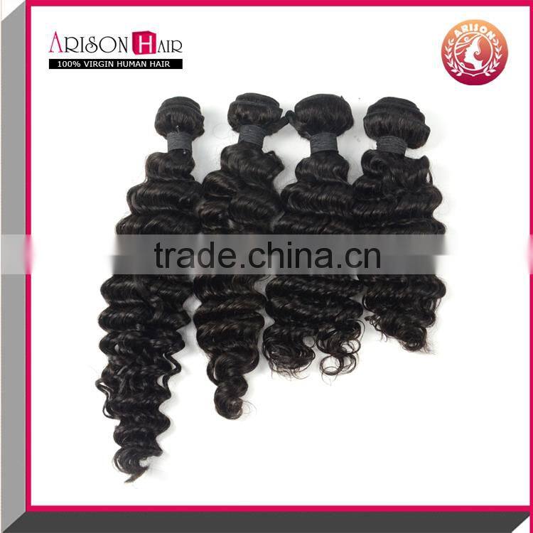 2015 new product deep wave 100% remy raw brizilian virgin hair bundles