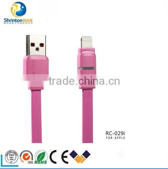 High quality Remax 1.0m Micro Usb Flat Usb Charging cable for Android devices