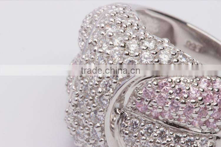 New Fashion Simple couple ring sterling silver jewelry engagement ring in 916 gold