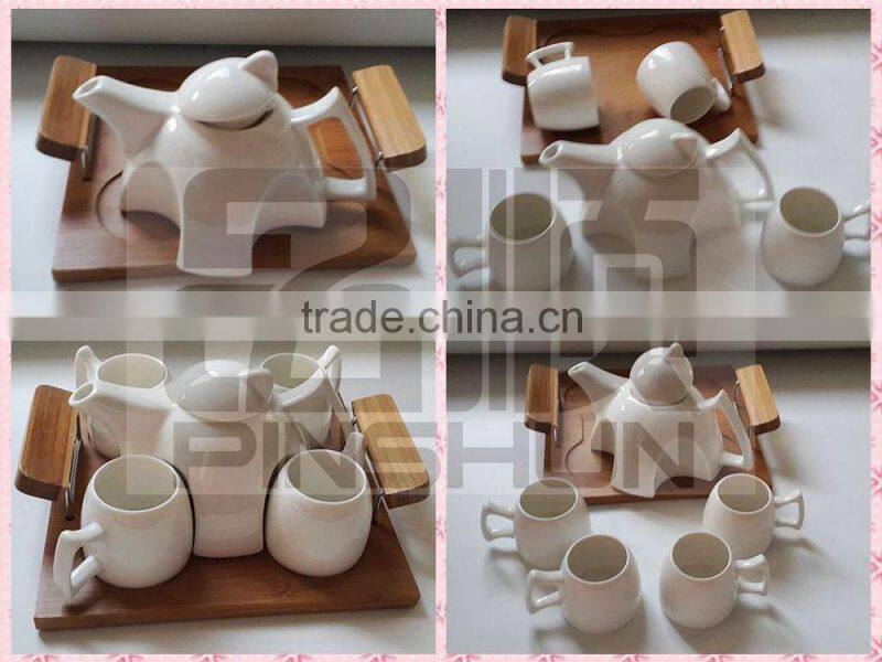 porcelain stripe design teapot
