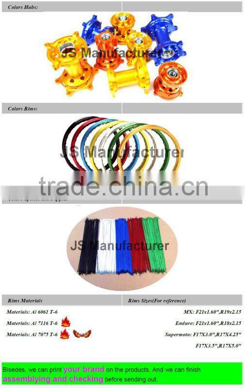 Dirt Bike Orange KTM 65 Hubs For Children's Motorcycle