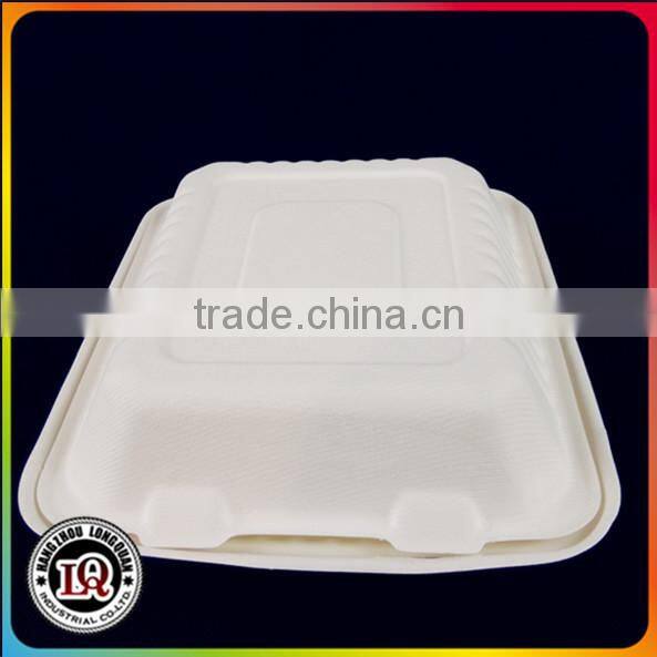 Biodegrandable Eco-friendly Sugarcane Bagasse To Go Box
