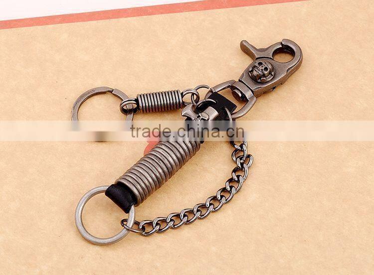 Punky Leather Strap Chain Bikers Punk Gothic Key Chain Hand Made