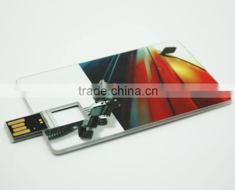 Best seller Super thin business card usb flash drive with own logo