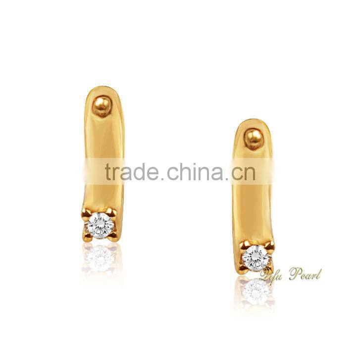 Pearls jewellry 18k Gold Pearl Earring Settings