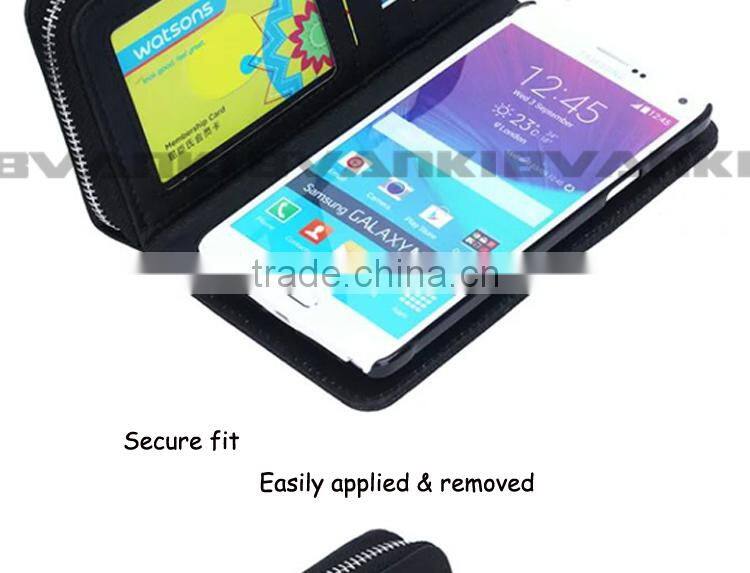 Fast Moving Items From China Smart Phone Wallet With Mobile Stand Leather For Samsung Galaxy Note 4 Phones,Mobile Phone Set New