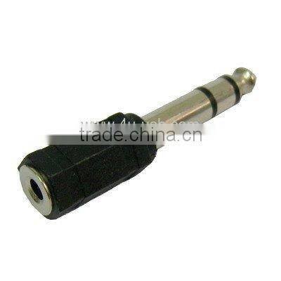 6.35mm Male to 3.5mm Stereo Jack Adaptor Socket Adapter