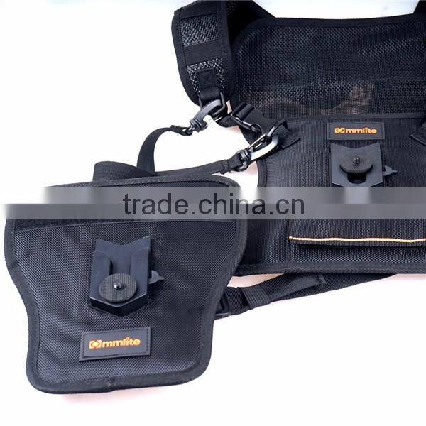 Commlite COMASTER Rain proof Multi Double Camera Carrying Vest with Lens Holder