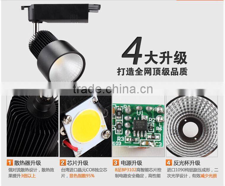 Factory sales 10w COB LED Track Light The Clothing store LED Spotlights LED Rail Light