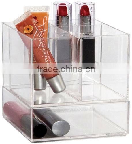 Acrylic cube box with lip