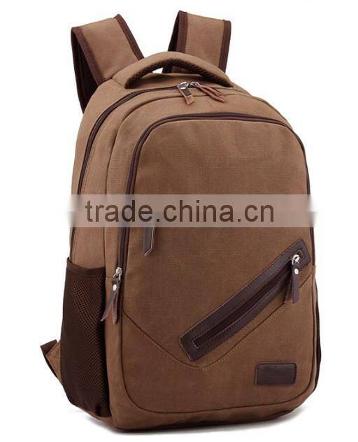 high quality canvas women backpack bag/wholesale backpack/fashion canvas women backpack bag