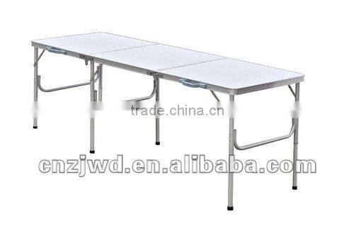 Silver Aluminum MDF Portable Folding Table stall table