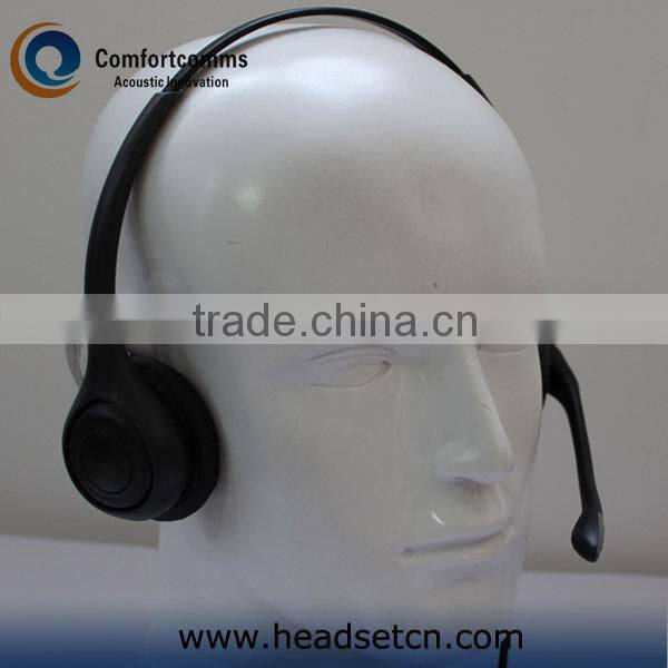3.5mm Binaural Noise Cancelling Multimedia Headphones for computer