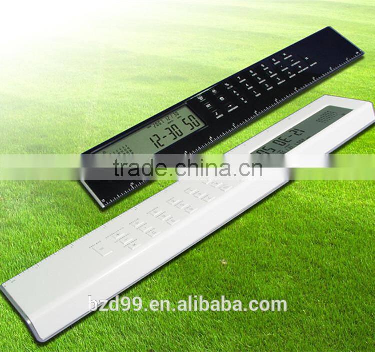 Promotional Multi-functional Fancy Electronic Digital Ruler with Functions of Ruler/Calculator/ Clock /Alarm