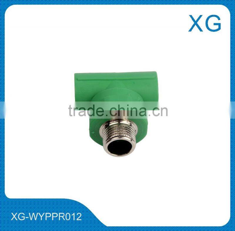 PPR male threaded tee/brass male female threaded tee/plastic water pipe tee/welding y type reducing tee/SS coated tee