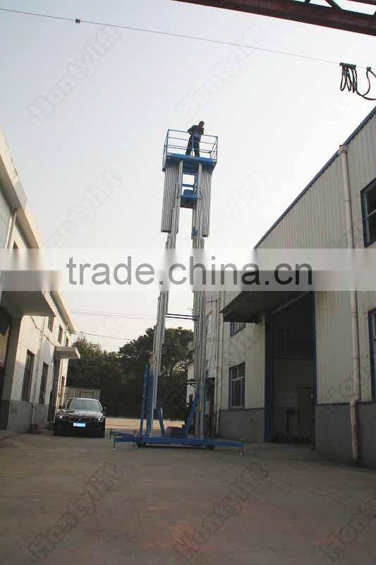 16m electric man aluminum lift single person hydraulic lifts aerial lift