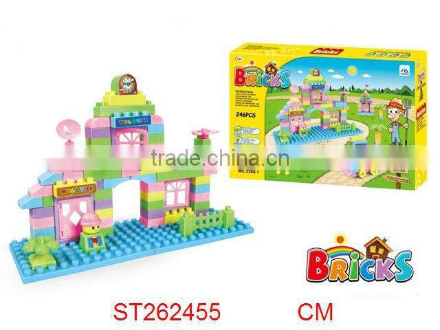 Eco-friendly plastic building block toys 210pcs