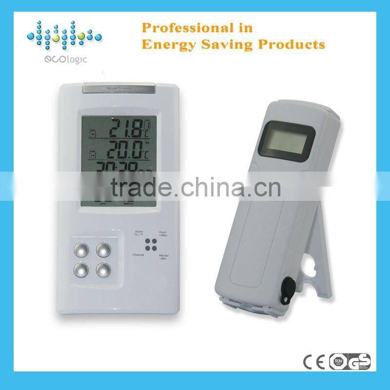 Professional wireless thermo clock weather station with large LCD screen record Wind&Rainwind Rain &Temperature &Humidity