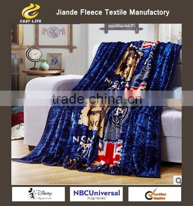 New Bristra Soft Throw Luxury BLANKET Flannel Sherpa Fleece Plush British UK flag