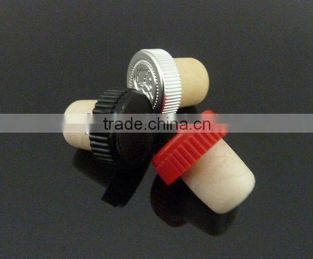 Plastic top synthetical cork
