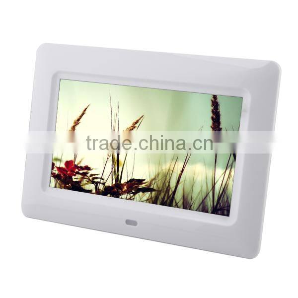 Customized 19'' video blue film digital picture frame hd photo video
