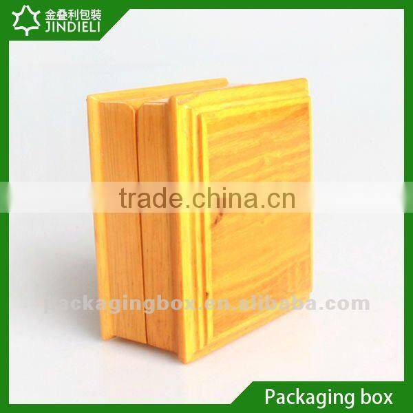wooden jewelry box with pu leather