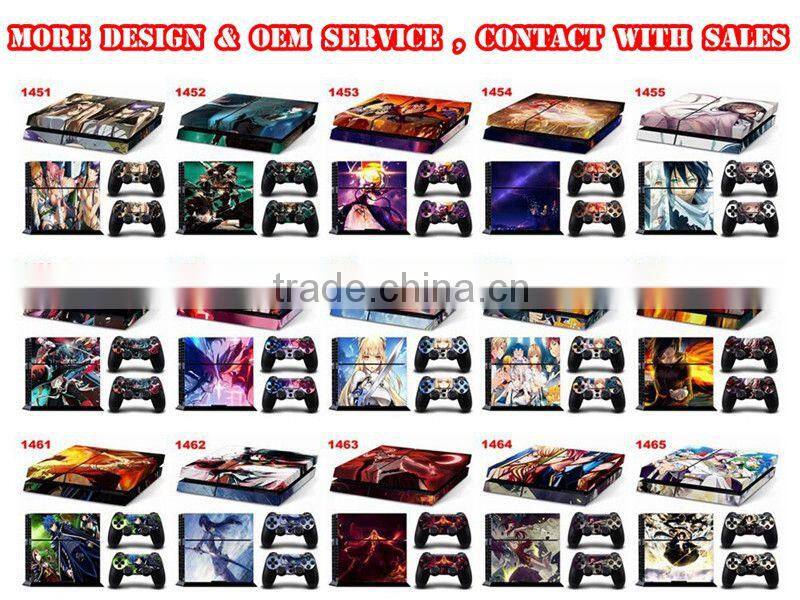 Custom design vinyl ps4 sticker for ps4 vinyl skin sticker