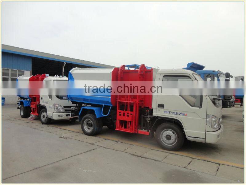 Foton 4x2 self-loading and discharge garbage truck