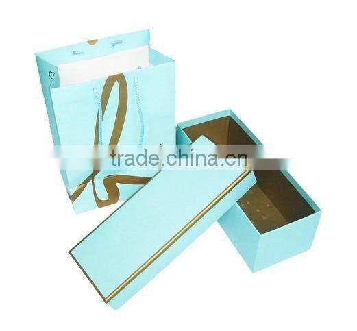 shoes paper box with bag,gift box and gift bag