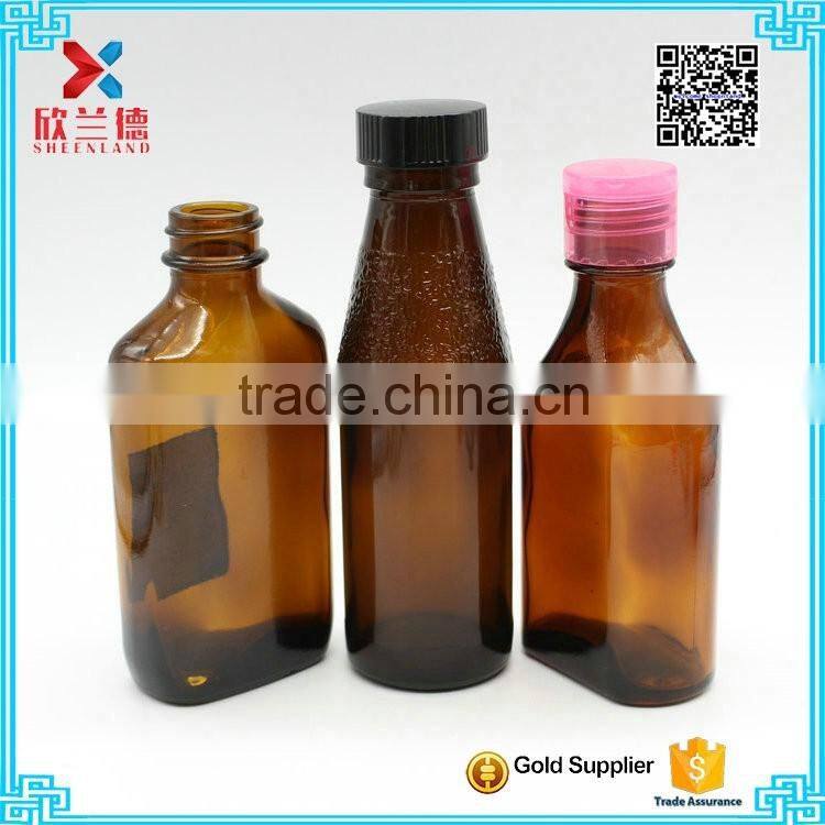 wholesale 110ml Amber Pharmaceutical Oral liquids/Syrup medicine bottles
