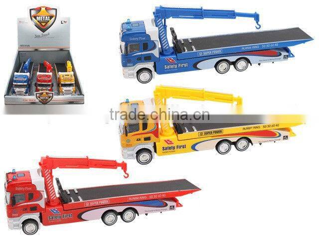 Alloy 1:42 scale model garbage truck toy for boys