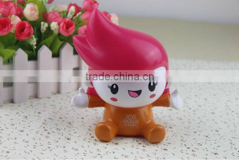 lovly figures model plastic pvc coin bank for kids
