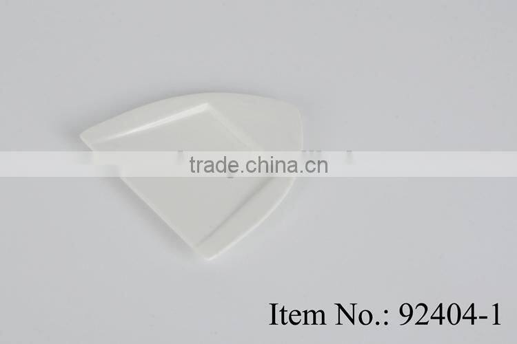 hot selling hotel white ceramic snack set