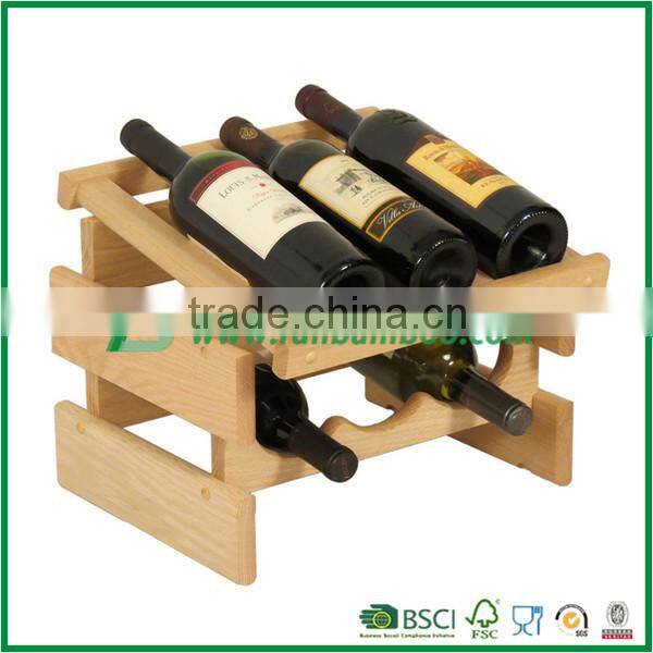 Stylish Bamboo Red Wine Storage Shelf Wine Bottle Holder