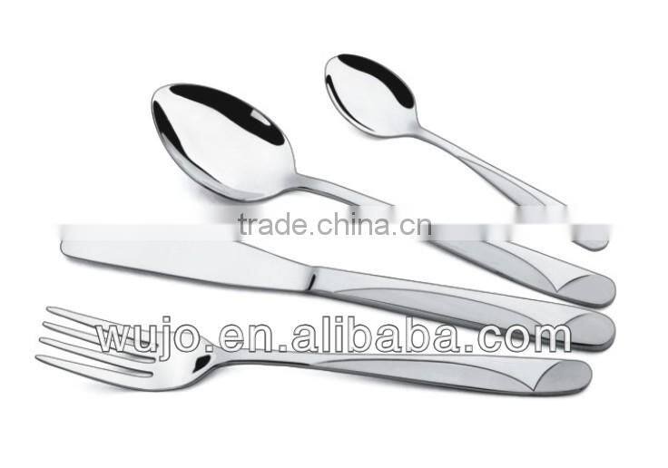Sand Blast Stainless Steel Silverware Set