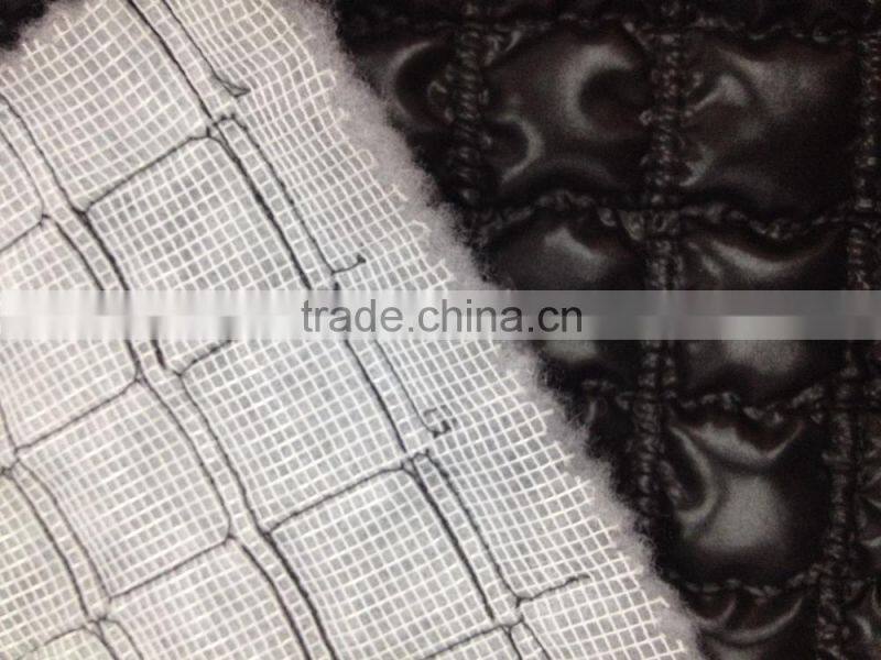 embossed embroidery quilting jacket fabric,embossed quilted fabric