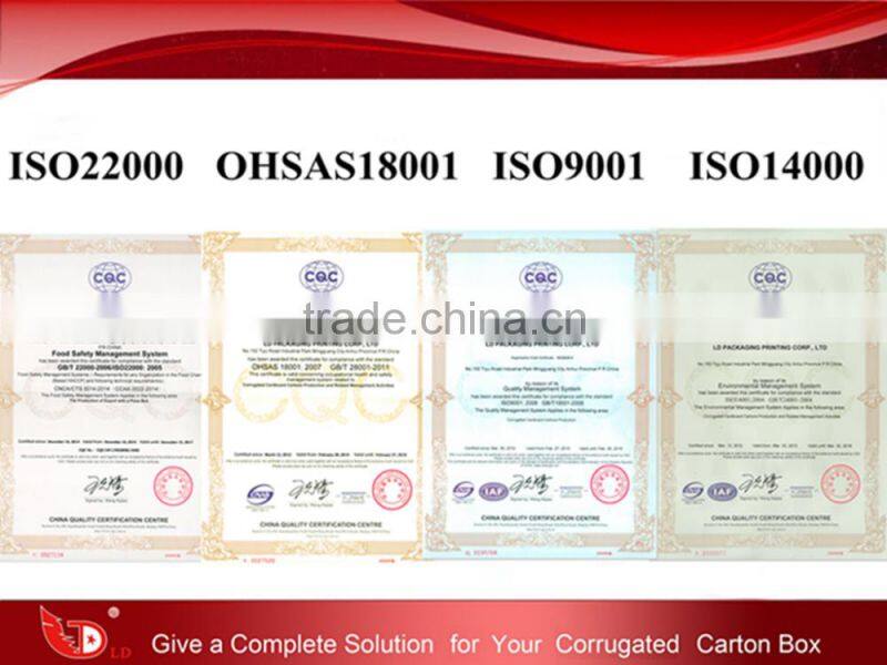 2016 Popular High Quality Custom Kraft Paper Pizza Box