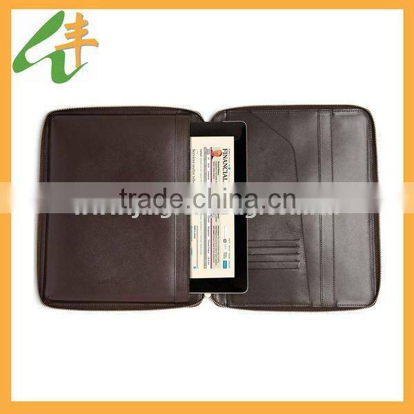 Leather Tablet PC Case and Document Holder/leather wallet