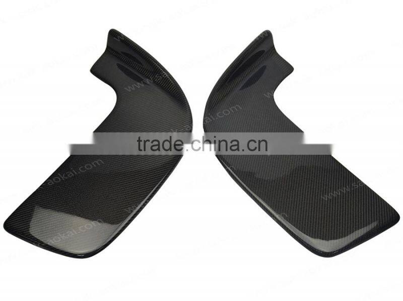 2x universal carbon fiber front lip spoiler car bumper lip spoiler