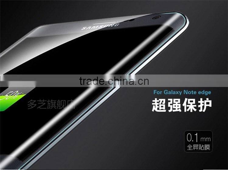 High Quality 3D Hot Curved Tempered Glass Screen Protector For Samsung Galaxy Note Edge