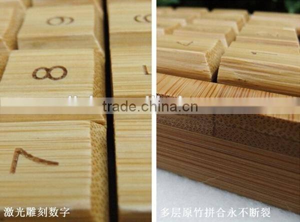 Ecofriendly Nature Bamboo Wood Solar Powered 12 Digits Calculator