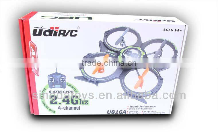 U816A Upgrade Version Micro 4CH Quad Copter 6-Axis Gyro 2.4Ghz Controlled UFO