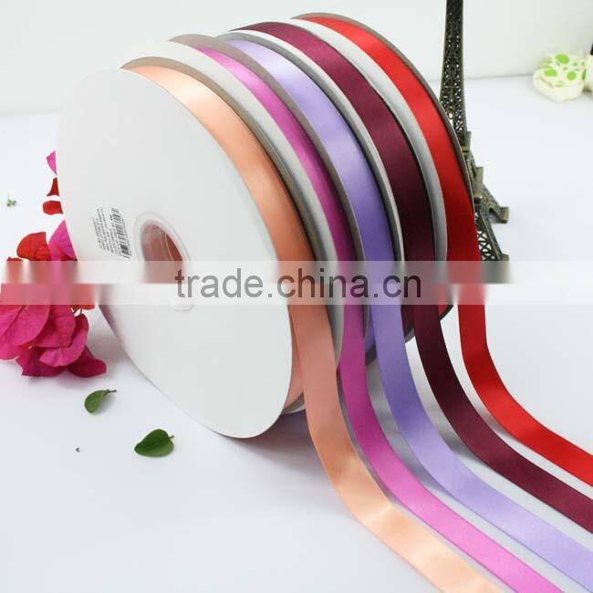 wholesale 1/2 inch 13mm polyester double sided satin ribbon