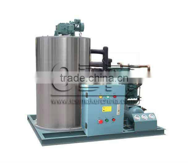 Guam flake ice making machine with flake ice bin for cooling