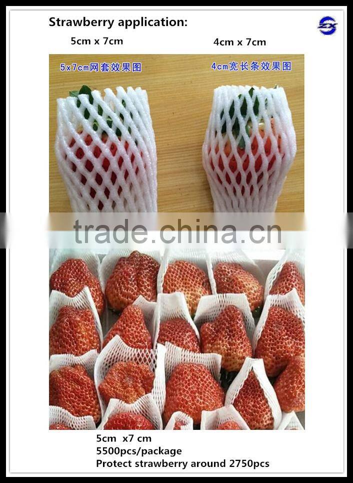 High quality soft foam net, strawberry net wrappers, PE foam flower bud protective netting