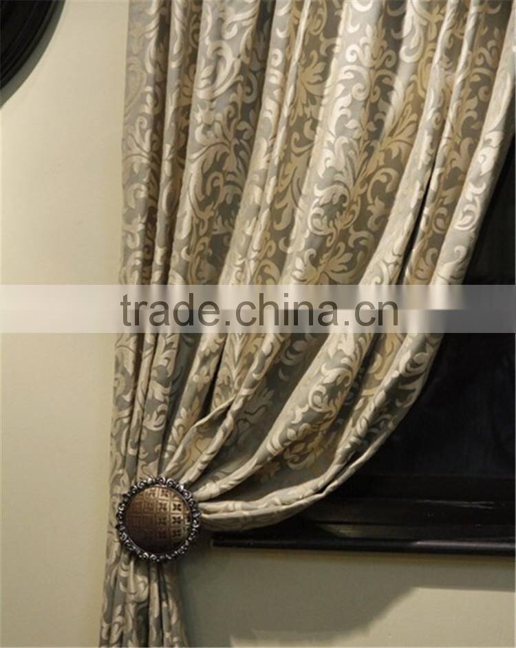 PVC Curtain Track with Embroidery Curtain Fabric