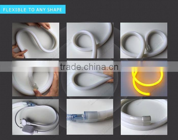 Pure White IP68 Full Waterproof LED Neon Flex Light 24V